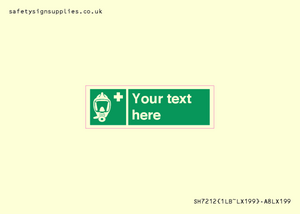 Custom sign safe condition Emergency escape breathing device